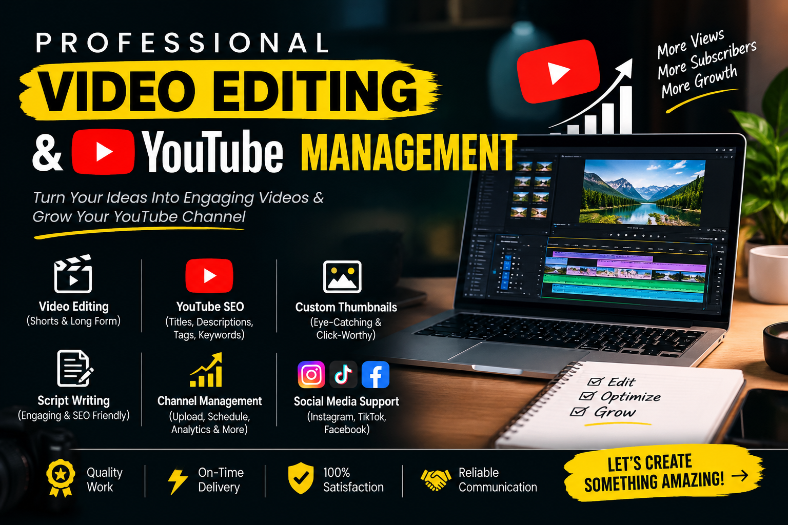 I will do engaging, high-retention video editing with SEO to boost your viral reach.